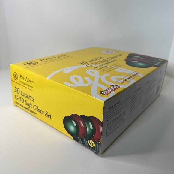 Pro-Line 30 G-50 Soft Glow Set. Red/Green Christmas Lights. 14.5 Lighted Length - Picture 6 of 7